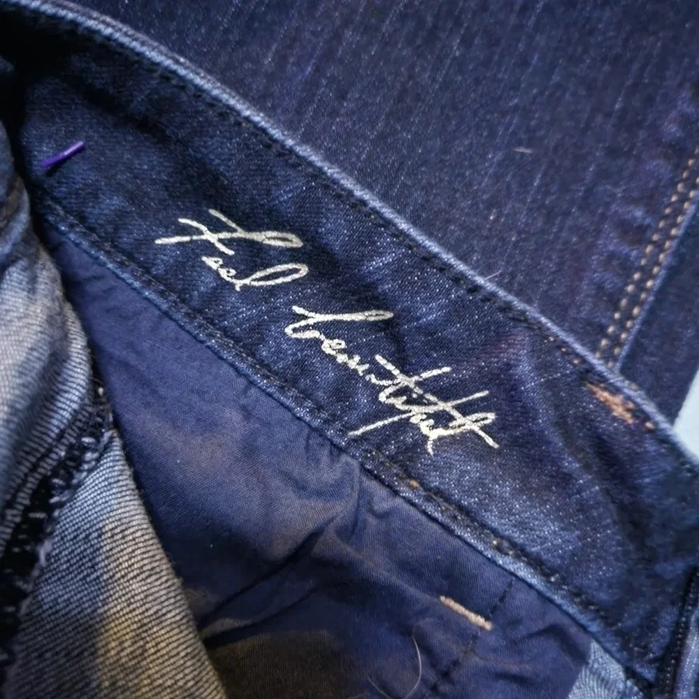 White House Black Market Skinny Flare Jeans, Double Button Close, Size 4S, EUC! - Picture 8 of 10